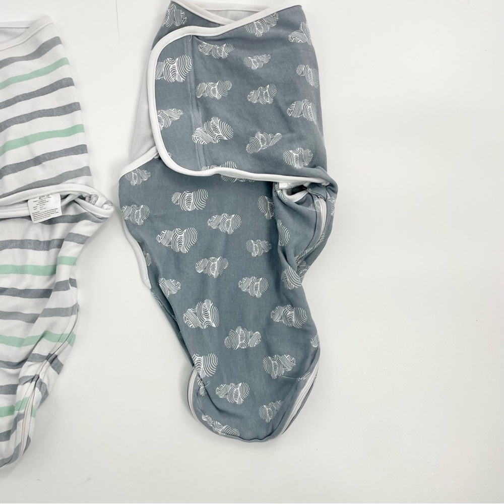 Aden + Anais Gender Neutral Swaddle Bundle (2) Soft easy baby sleep blanket 0-3‎ - Picture 8 of 15